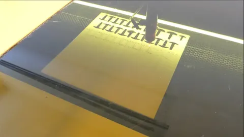 Laser cut wood registration pins